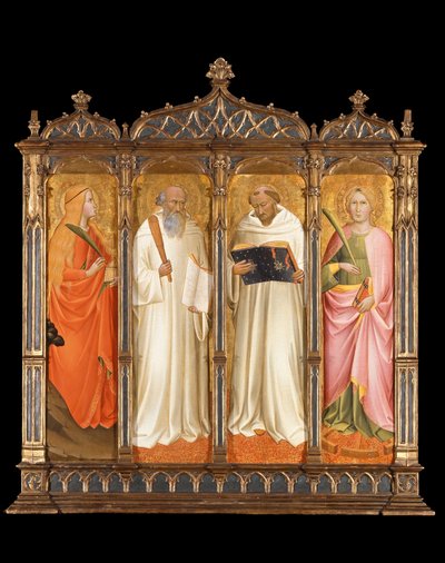 St. Maria Magdalena, St. Benedikt, St. Bernhard von Clairveaux und St. Katharina von Alexandria von Agnolo Gaddi